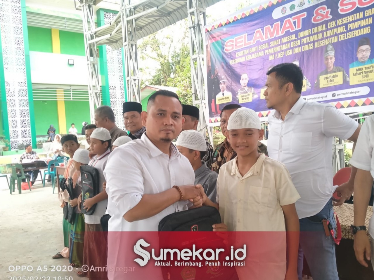 Foto. Kegiatan Sunat Massal dan Kesehatan Layanan Gratis di Deli Serdang. 