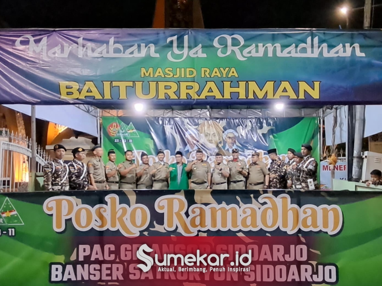 Foto. Posko Ramadhan Banser Jatim