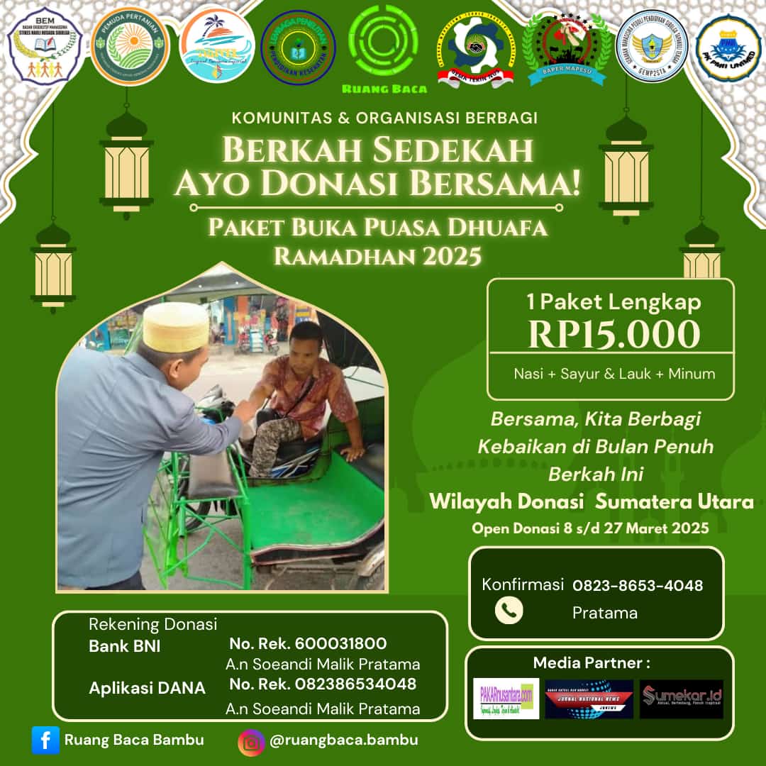 Foto. Flayer berkah sedekah Ramadhan untuk Kaum Dhuafa