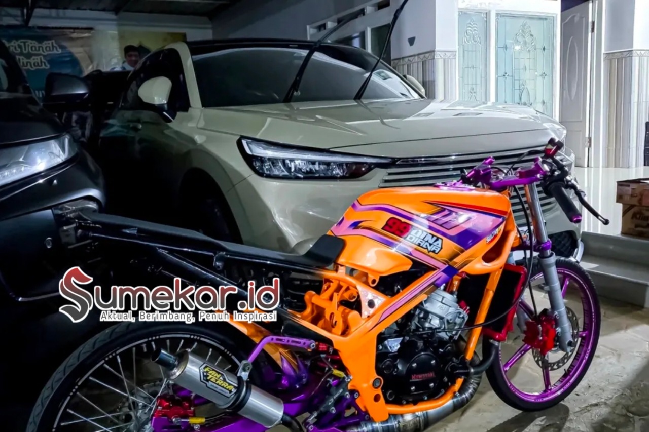 Foto. Aset Mobil dan Sepeda Motor Milik YD, Pengusaha Rokok Air Bening Jaya Sumenep