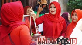 Foto. Suasana RT 7 RW 5, Kelurahan Jemursari, Surabaya bersama Neng Lia dalam Momentum kegiatan HUT RI ke-80 