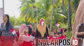 Foto. Kirab Budaya Lembaga Pendidikan Lughatul Islamiyah Desa Legung Timur kecamatan Batang-batang Sumenep