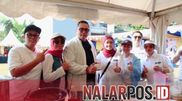 Foto. Nova Harivan Paloh saat bersama warga dalam momentum pesta Rakyat Kemerdekaan Republik Indonesia ke-80