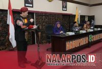 Foto. Kepala Bappeda Sumenep, Dr Ir Arif Firmanto saat menyampaikan sambutannya di sela-sela Penyusunan RKPD - RPJMD 2025/2029