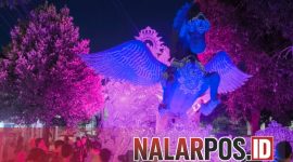 Foto. Dekorasi Grup Tong-Tong Mega Remmeng tampak di Malam Hari dengan nuansa khas-nya