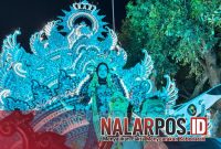 Foto. Tampak Dekorasi Mega Remmeng di Malam Hari dalam Gelaran Festival Musik Tong-tong 2025 Sumenep