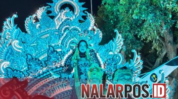 Foto. Tampak Dekorasi Mega Remmeng di Malam Hari dalam Gelaran Festival Musik Tong-tong 2025 Sumenep