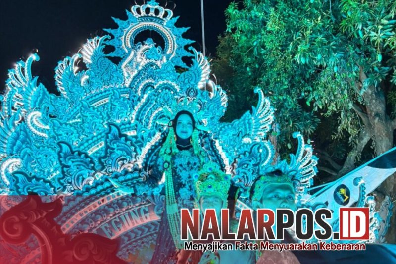 Foto. Tampak Dekorasi Mega Remmeng di Malam Hari dalam Gelaran Festival Musik Tong-tong 2025 Sumenep