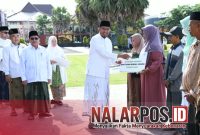 Foto. Program Sumenep Makmur Baznas Sumenep yang diserahkan Langsung Bupati Sumenep Dr H Achmad Fauzi Wongsojudo, SH., MH dalam momentum HSN 2025