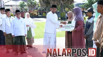 Foto. Program Sumenep Makmur Baznas Sumenep yang diserahkan Langsung Bupati Sumenep Dr H Achmad Fauzi Wongsojudo, SH., MH dalam momentum HSN 2025