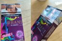 Rokok Blue Berry diduga salah tempel pita cukai. Foto/Nalar Pos.
