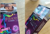 Rokok Blue Berry diduga salah tempel pita cukai. Foto/Nalar Pos. 