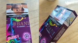 Rokok Blue Berry diduga salah tempel pita cukai. Foto/Nalar Pos. 