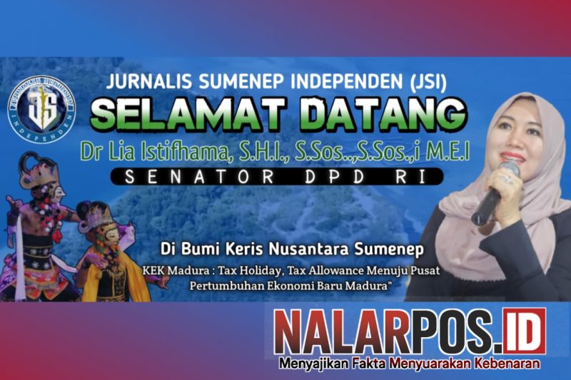Foto. Banner ucapan Selamat Datang dari Jurnalis Sumenep Independen (JSI) kabupaten Sumenep