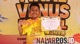Foto R. Muhammad Yazdan Al Dzaky peraih medali emas pada Kompetisi Venus ke-3 kategori Sains Level B tingkat nasional tahun 2025