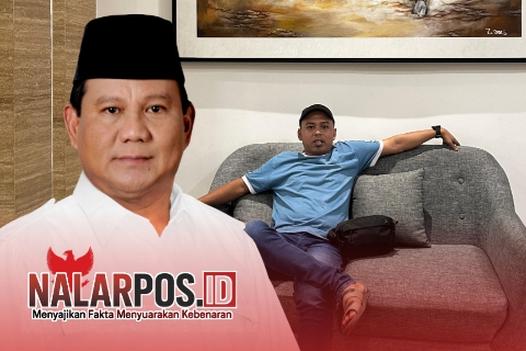 Foto. Presiden RI Prabowo Subianto dengan Baground Sekjen JSI Sumenep Toifur Ali Wafa