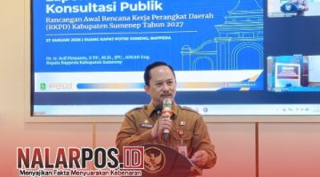 Foto. Sambutan Kepala Bappeda Sumenep di Momen FKP RKPD 2027