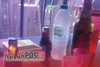 Foto. Tampak minuman keras (Miras) di Meja Mr Ball Sumenep 