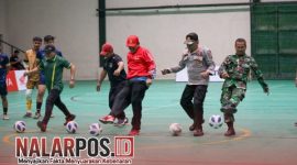 Foto. Momen Pembua Futsal Bupati Cup 2026 di Lapangan UNIBA Madura