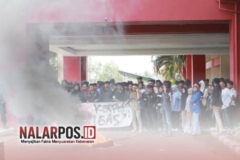 Foto. Kritik BEM Sumenep atas Temuan  kokain 